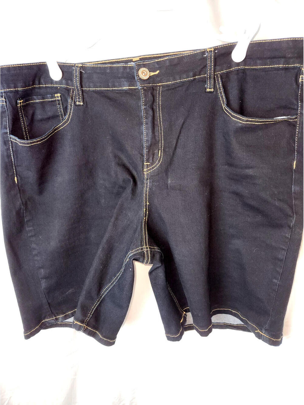 Hydraulic Nolita shorts women 24W mid-rise dark blue stretchy